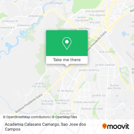 Academia Calasans Camargo map