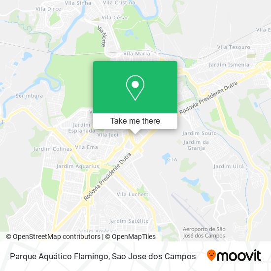 Parque Aquático Flamingo map