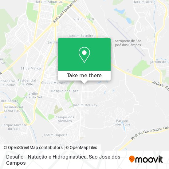 Desafio - Natação e Hidroginástica map