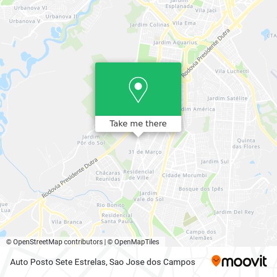 Auto Posto Sete Estrelas map