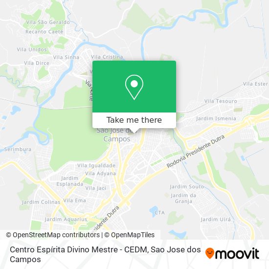 Mapa Centro Espírita Divino Mestre - CEDM