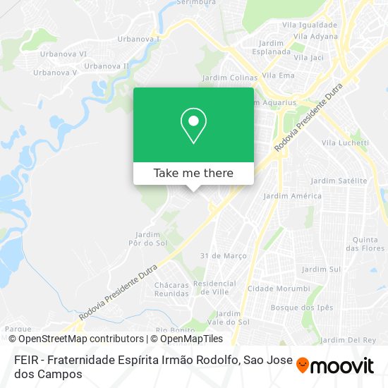 FEIR - Fraternidade Espírita Irmão Rodolfo map