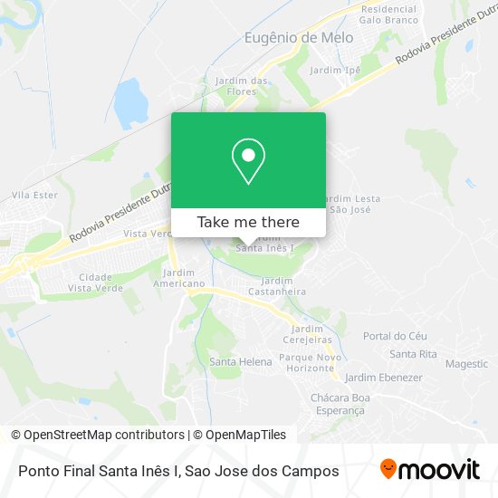 Ponto Final Santa Inês I map