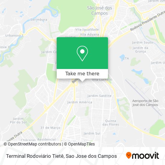 Terminal Rodoviário Tietê map