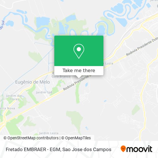 Fretado EMBRAER - EGM map