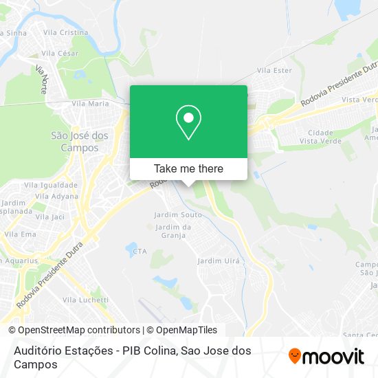 Auditório Estações - PIB Colina map