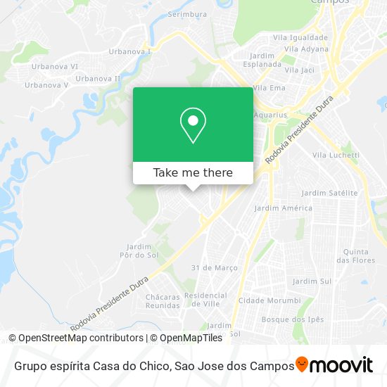 Grupo espírita Casa do Chico map