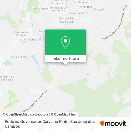 Rodovia Governador Carvalho Pinto map