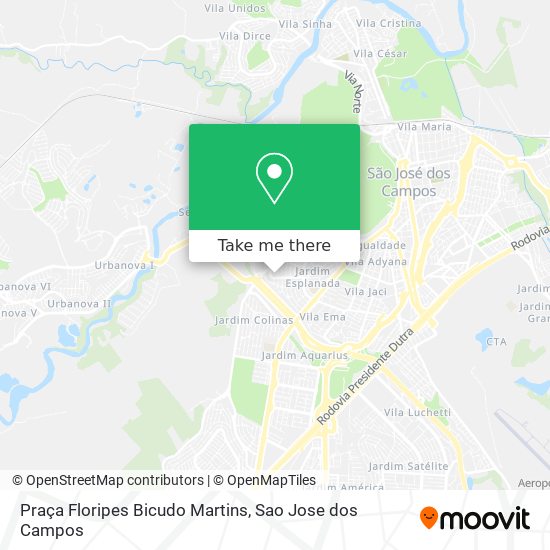 Mapa Praça Floripes Bicudo Martins
