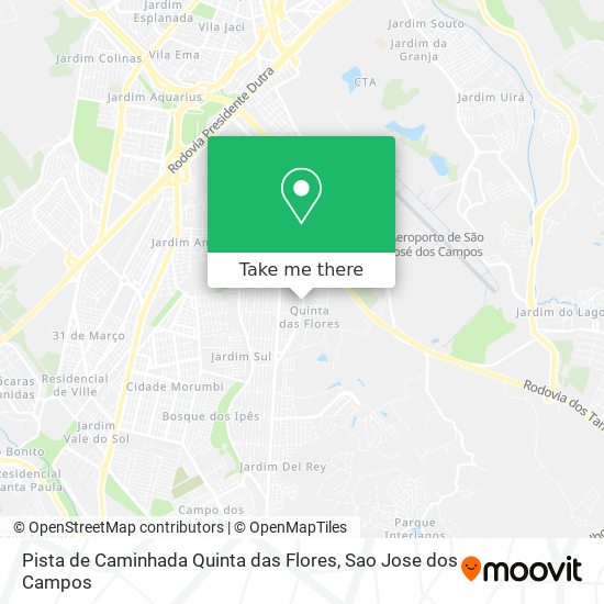 Pista de Caminhada Quinta das Flores map