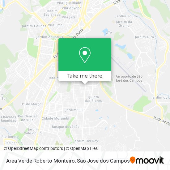 Área Verde Roberto Monteiro map