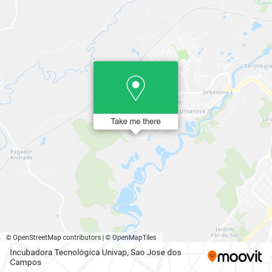 Incubadora Tecnológica Univap map