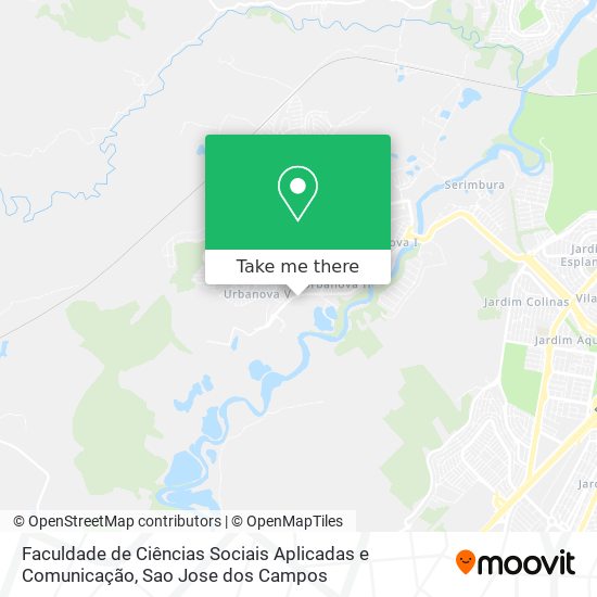 Faculdade de Ciências Sociais Aplicadas e Comunicação map