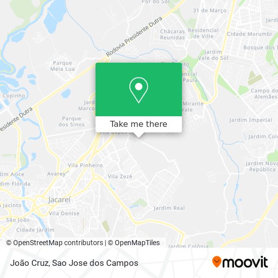 João Cruz map