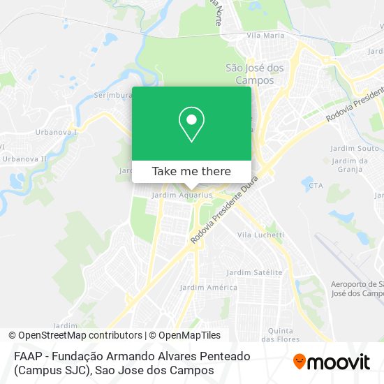 FAAP - Fundação Armando Alvares Penteado (Campus SJC) map