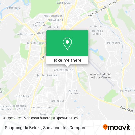 Shopping da Beleza map