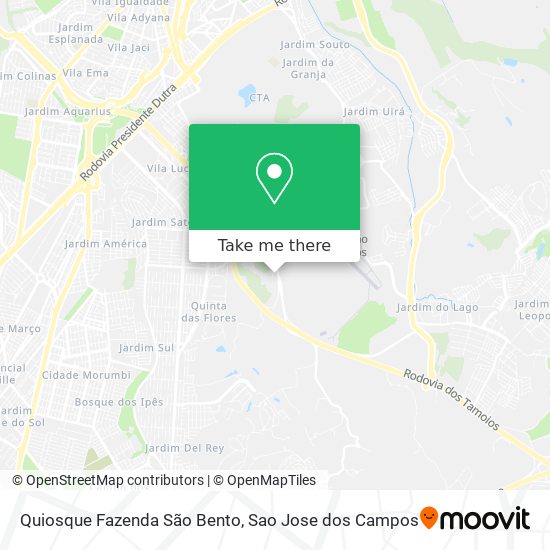 Quiosque Fazenda São Bento map