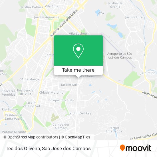 Tecidos Oliveira map