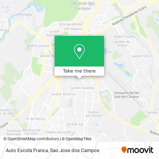 Auto Escola Franca map