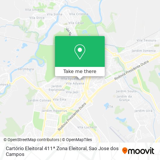 Cartório Eleitoral 411ª Zona Eleitoral map