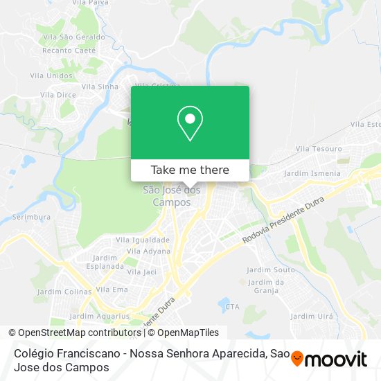 Colégio Franciscano - Nossa Senhora Aparecida map