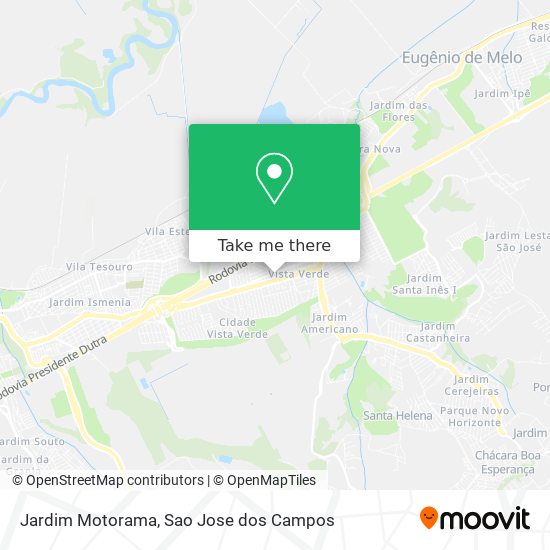 Jardim Motorama map