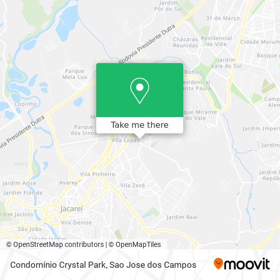 Mapa Condomínio Crystal Park