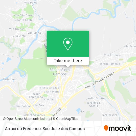 Arraiá do Frederico map