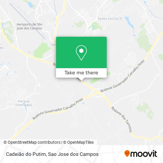 Cadeião do Putim map