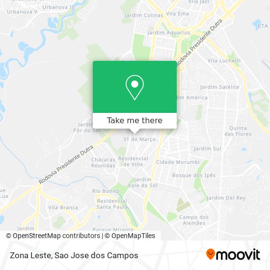 Zona Leste map