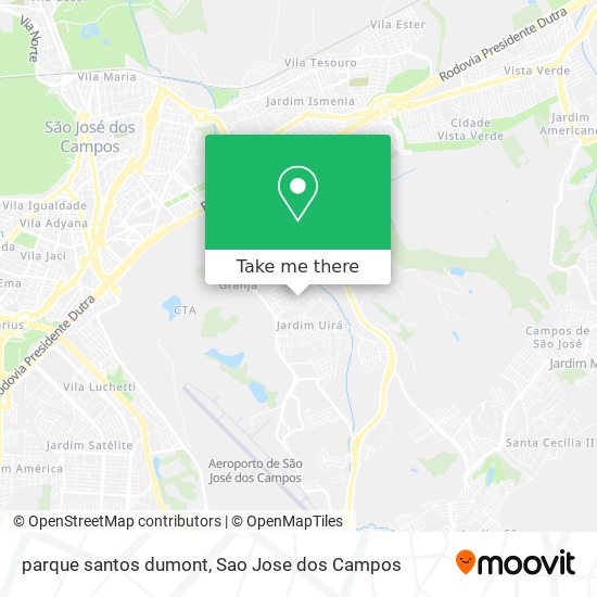 parque santos dumont map