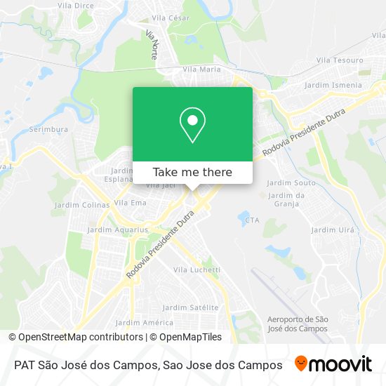 PAT São José dos Campos map