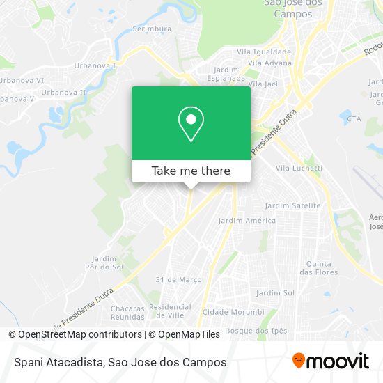 Spani Atacadista map