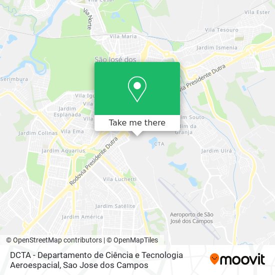 DCTA - Departamento de Ciência e Tecnologia Aeroespacial map