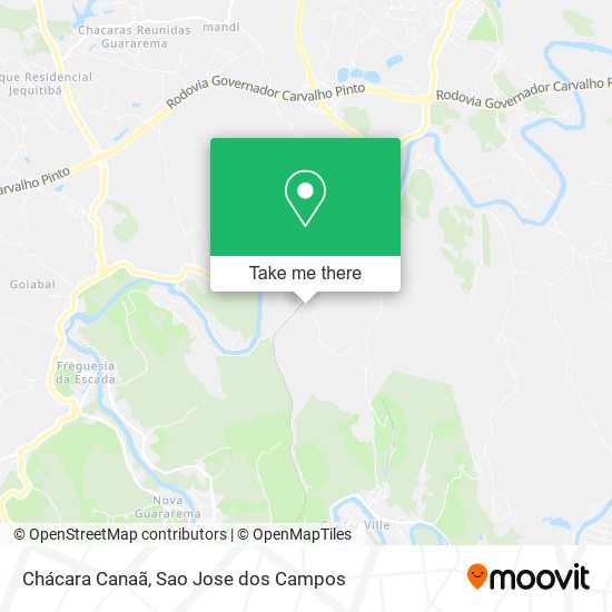 Chácara Canaã map