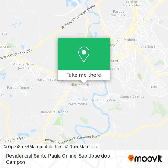 Mapa Residencial Santa Paula Online