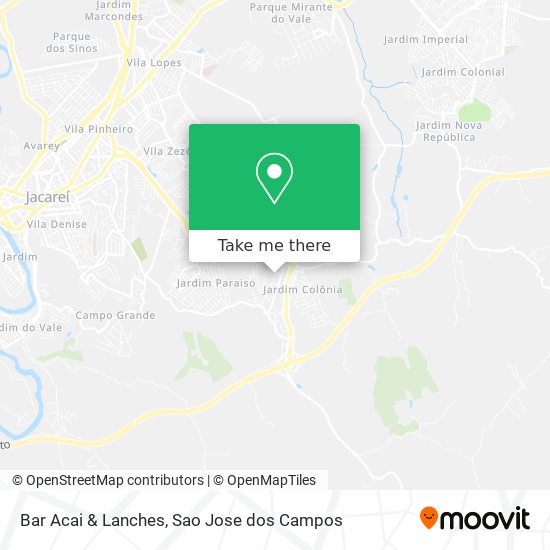 Bar Acai & Lanches map