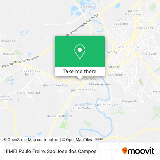 EMEI Paulo Freire map