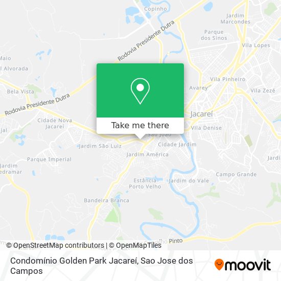 Condomínio Golden Park Jacareí map