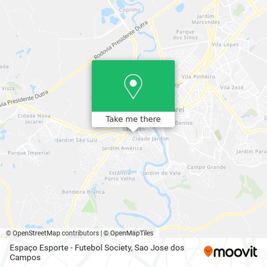 Espaço Esporte - Futebol Society map