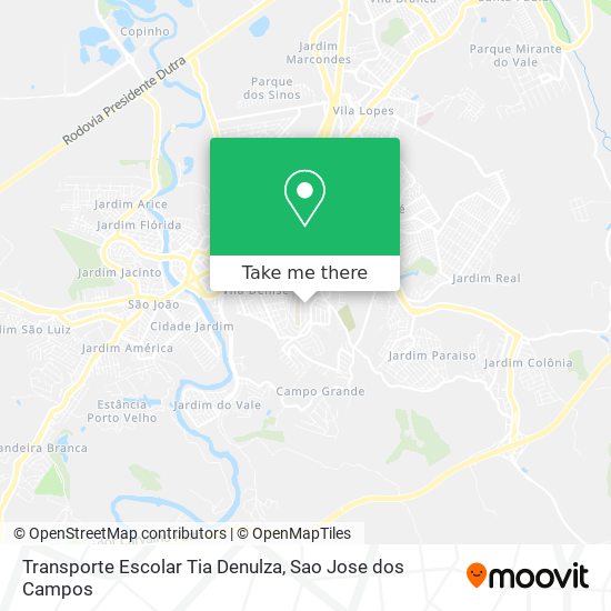 Transporte Escolar Tia Denulza map