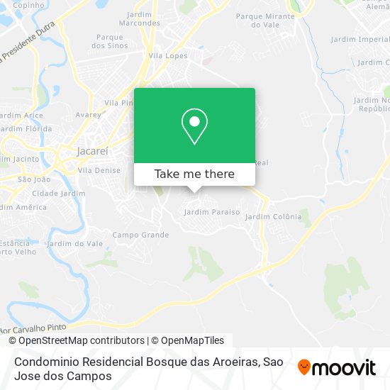 Condominio Residencial Bosque das Aroeiras map