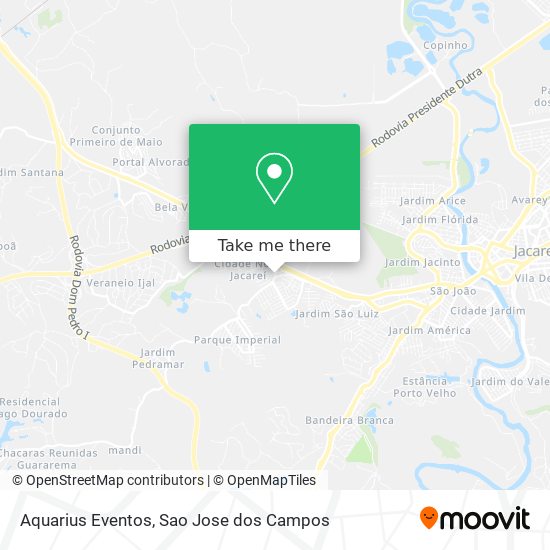 Aquarius Eventos map