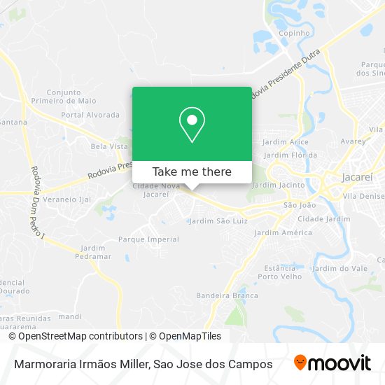 Marmoraria Irmãos Miller map