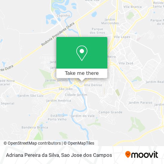 Adriana Pereira da Silva map