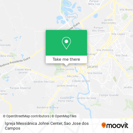 Mapa Igreja Messiânica Johrei Center