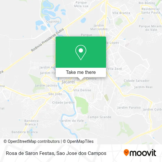 Rosa de Saron Festas map