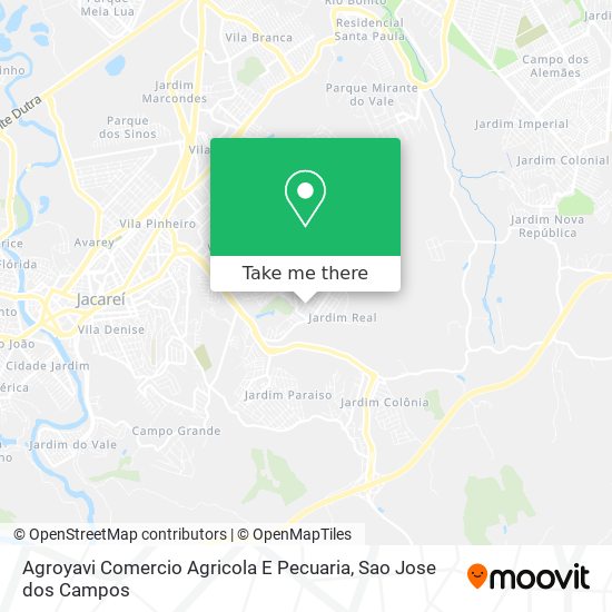 Agroyavi Comercio Agricola E Pecuaria map