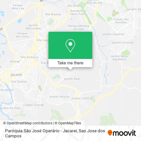 Paróquia São José Operário - Jacareí map