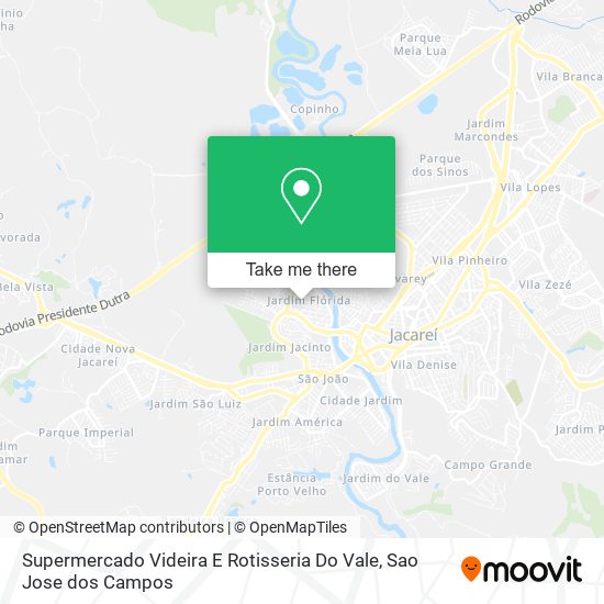 Supermercado Videira E Rotisseria Do Vale map